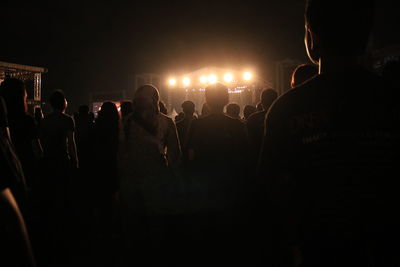 Crowd at music concert