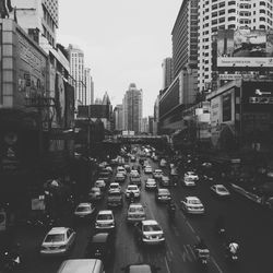 City street with buildings in background