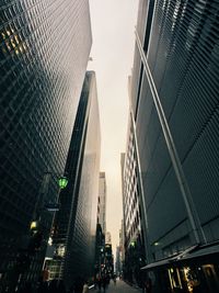 Low angle view of modern buildings