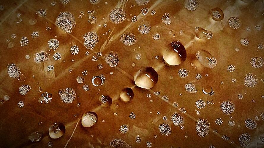 FULL FRAME SHOT OF BUBBLES WITH ABSTRACT BACKGROUND