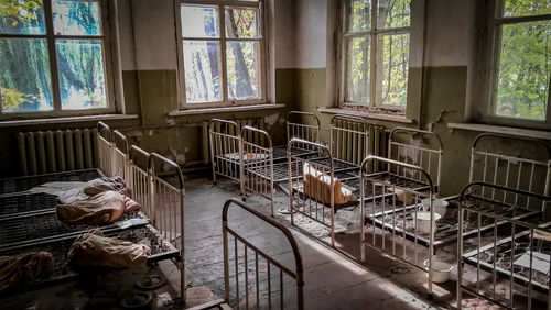 Interior of abandoned house