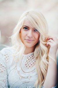 Portrait of a smiling young woman