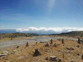 Scenic view of landscape against sky