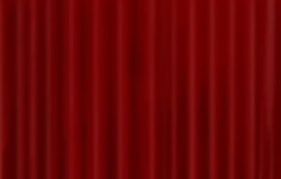 Full frame shot of red stage curtain