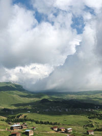 Scenic view of landscape against sky