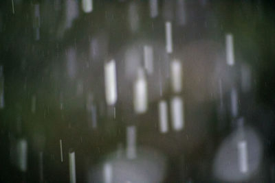 Full frame shot of raindrops on windshield