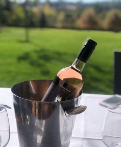 Close-up of drink on table