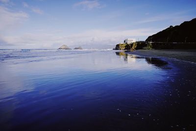 Scenic view of sea against sky