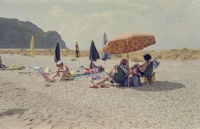 Group of people on beach