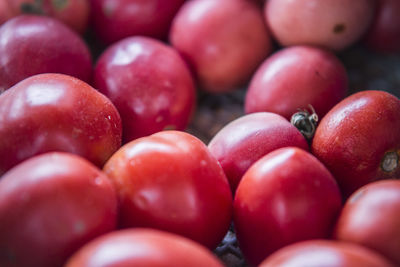 Full frame shot of tomatoes at market