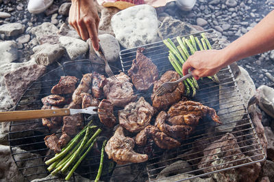 People having barbecue, sweden