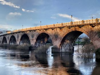 Bridge over water against sky