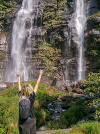 View of waterfall