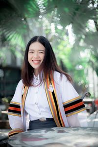 Portrait of a smiling young woman