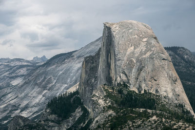 Scenic view of mountain range against sky