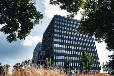 Low angle view of building against sky