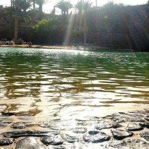 Scenic view of rippled water