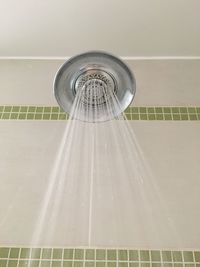 Low angle view of shower head