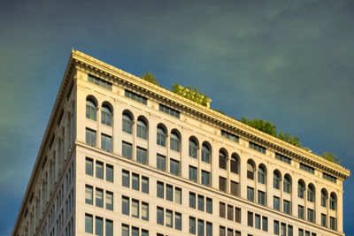 Low angle view of historical building against sky