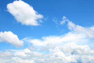 Low angle view of clouds in sky