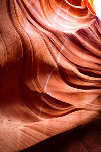 Low angle view of rock formation