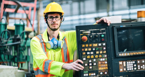 Portrait of man working