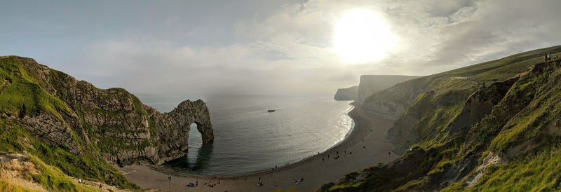 Panoramic view of sea against sky