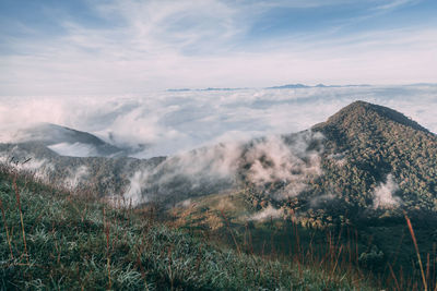 Scenic view of landscape against sky