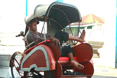 People riding motorcycle