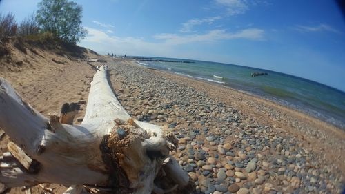 View of beach against sky