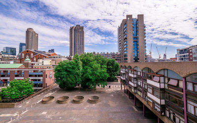 Modern cityscape against sky