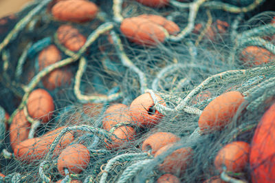 Close-up of fishing net