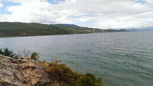 Scenic view of sea against sky