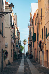 Street amidst buildings in city