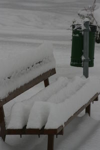 View of snow covered landscape