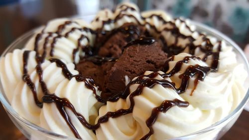 Close-up of chocolate cake