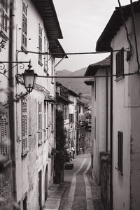 Ancient street on orta san giulio. italy