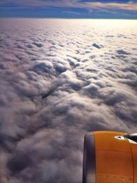 Scenic view of cloudscape against cloudy sky