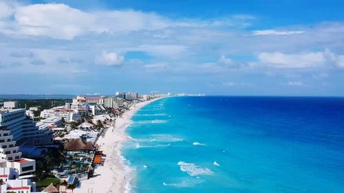 Scenic view of sea against sky