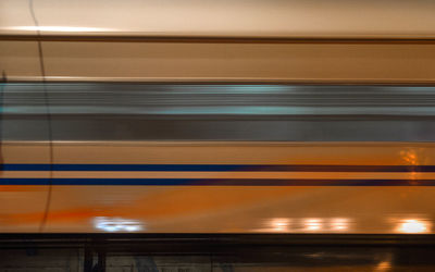 Train at railroad station platform