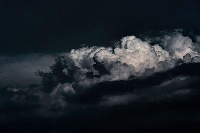 Low angle view of storm clouds in sky