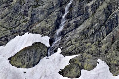 Scenic view of waterfall