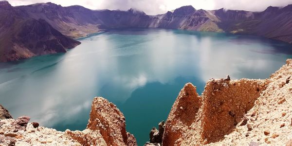 Panoramic view of lake