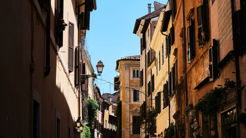 Low angle view of buildings in city