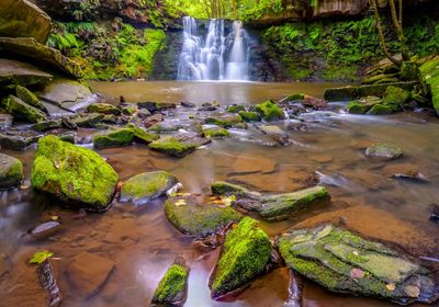 River flowing through rocks