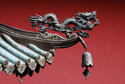 Low angle view of a sculpture