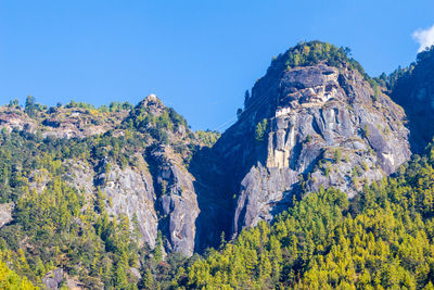 Scenic view of rocky mountains against sky