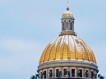 Low angle view of building against clear sky