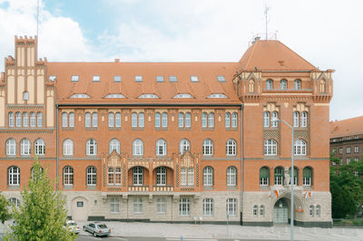 Low angle view of historical building