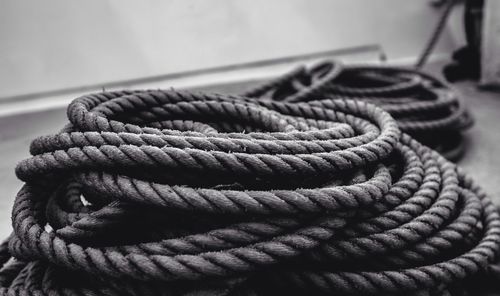 Close-up of ropes